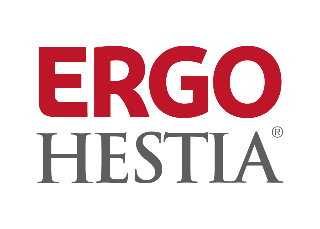 Logo Ergo Hestia — marka, przy której pracował Aleksander Serdiukow